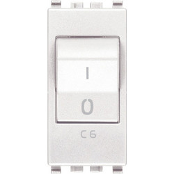Διακόπτης ΜΤ 1P+N C6 CB 120-230V Λευκός Eikon