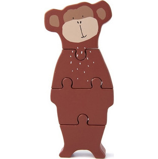 Παιδικό Puzzle Trixie Ξύλινο Mr.Monkey 4 Κομμάτια