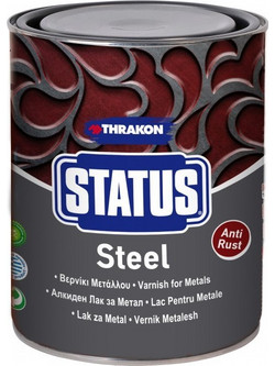 Thrakon Status Steel Βερνίκι Επιφάνειας Μετάλλου Satin 0.75lt
