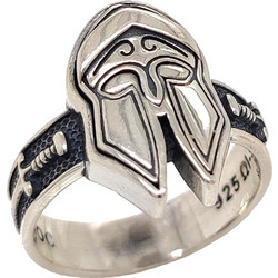 Δαχτυλίδι Anastasios Creations ασήμι 925 με περικεφαλαία FD866