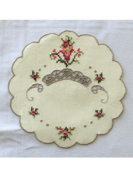 Πετσετάκι κεντητό 19x19 - DressingHome - 6980 - Υάκινθος - Πολύχρωμο