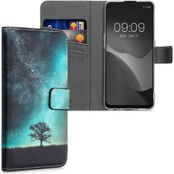 KWmobile Θήκη - Πορτοφόλι Oppo A94 5G - Cosmic Nature / Blue / Grey / Black (58268.02)