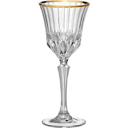 RCR Crystal Σετ Ποτήρια Λικέρ Κρυστάλλινα Κολωνάτα Adagio Gold 80ml 6τμχ