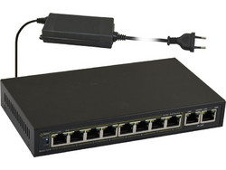 Pulsar S108-90W Managed L2 Switch με 8 Θύρες Ethernet 100Mbps