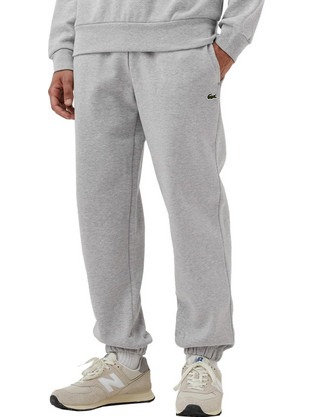 Lacoste Brushed Fleece Ανδρικό Παντελόνι Φόρμας Grey Chine XH9610-CCA