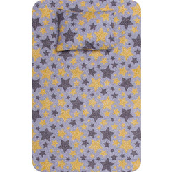 Borea Σετ Παιδικά Σεντόνια Μονά Βαμβακερά 160x240 Sky Grey 2τμχ