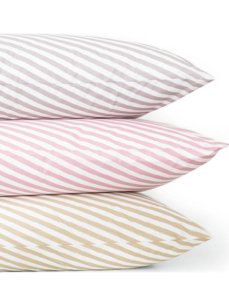 Borea Ζεύγος Μαξιλαροθήκες Mix & Match Diagonal (2) 50 x 70 cm Ροζέ