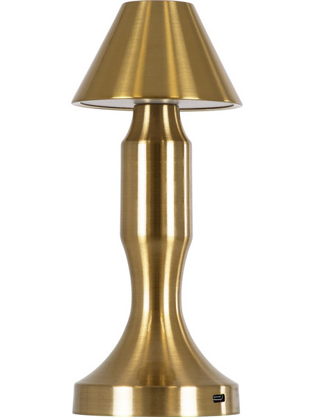 Globostar Lunna 76480 Πορτατίφ Αφής LED με Μπαταρία Χρυσό Φ9xΥ23cm