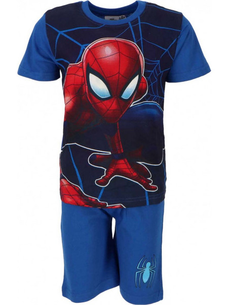 Spider-Man Παιδική Πιτζάμα Βαμβακερή Καλοκαιρινή Μπλε SP-2122-1768