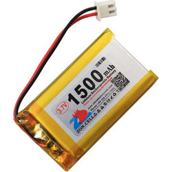 3.7V 1500mAh battery with PH2.0 connector 51*30*8mm