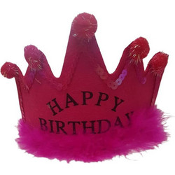 Στέκα Πάρτυ Γενεθλίων Happy birthday - Dark Pink