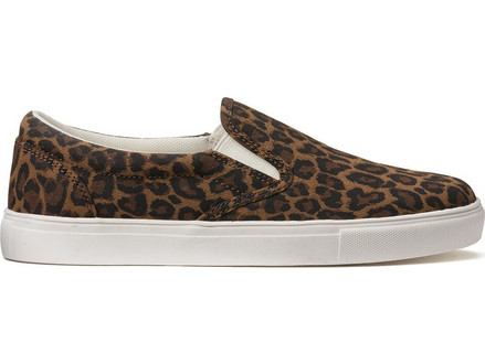 Slip-on sneakers με λεοπάρ τύπωμα