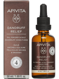 Apivita Dandruff Relief Ξηρό Λάδι Μαλλιών κατά της Ξηροδερμίας & της Πιτυρίδας 50ml