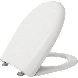 Elvit 0296 Καπάκι Λεκάνης D-Shape από Βακελίτη Soft Close Λευκό 45x35cm 0296-ELVIT