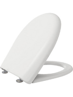 Elvit 0296 Καπάκι Λεκάνης D-Shape από Βακελίτη Soft Close Λευκό 45x35cm 0296-ELVIT