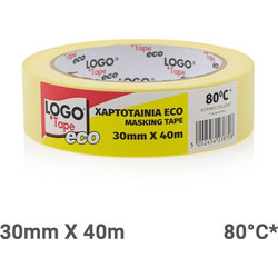Logo Χαρτοταινία Κίτρινη 30mm x 40m 1τμχ Φούρνου