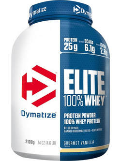 Dymatize Elite 100% Whey Gourmet Vanilla Πρωτεΐνη Ορού Γάλακτος Γράμμωσης Χωρίς Γλουτένη 2.1kg
