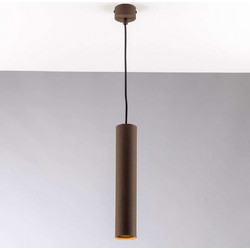 LUCE I-FLUKE-S30 BRO Κρεμαστό Φωτιστικό Οροφής Μονόφωτο GU10 Καφέ