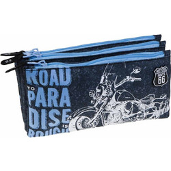 Busquets Route 66 Κασετίνα με 3 Θήκες Μπλε CH-290-1760809780
