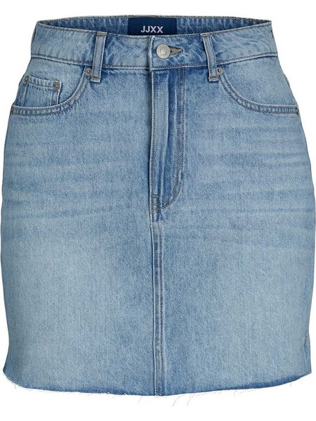 Jack & Jones Μίνι Φούστα Τζιν Ψηλόμεση Pencil Γαλάζια 12227846