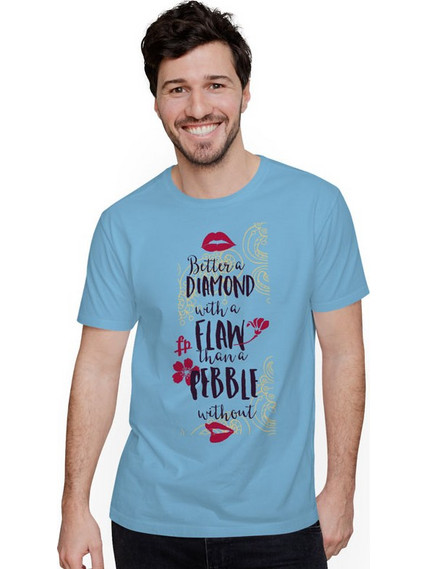 Better A Diamond With Flaw (Κοντομάνικο Ανδρικό / Unisex) - Sky blue