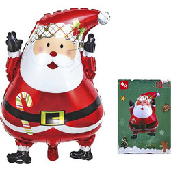 Μπαλόνι Μεταλλιζέ Άγιος Βασίλης 62x45cm Xmasfest 1132689 10τμχ
