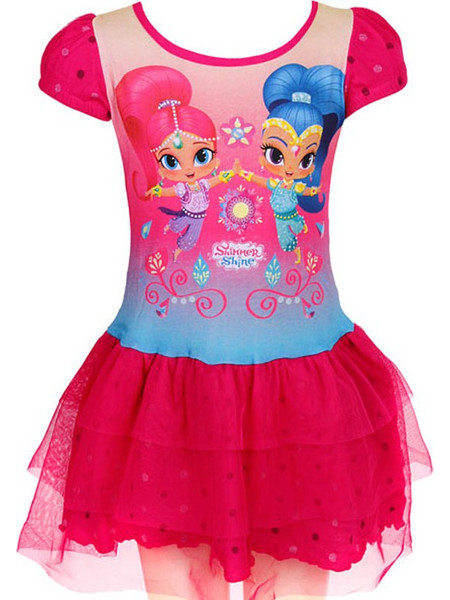 Παιδικό Φόρεμα Shimmer - Shine Μοβ Χρώμα Nickelodeon