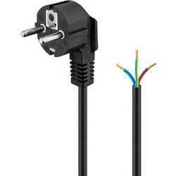 GOOBAY καλώδιο τροφοδοσίας 96034, γωνιακό, 1mm 5m, μαύρο