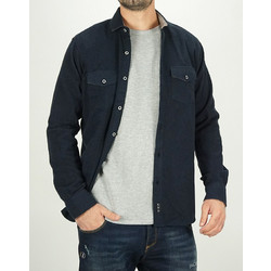 CND Sports Ανδρικό Πουκάμισο Μακρυμάνικο Navy Μπλε 4950