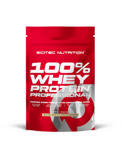 Scitec Nutrition 100% Whey Protein Professional White Chocolate Πρωτεΐνη Ορού Γάλακτος Γράμμωσης Χωρίς Γλουτένη 1kg