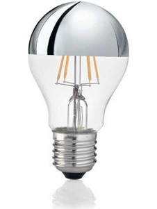 Ideal Lux Λάμπα E27 Goccia 8W 3000K CRI80 8W Χρώμιο
