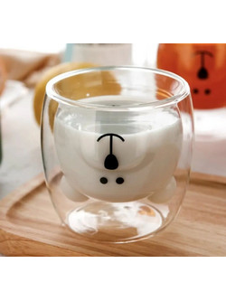 Πρωτότυπη Γυάλινη Κούπα διάφανη Cutecups