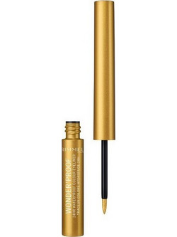 Rimmel Wonder'Swipe Liner 007 Shiny Gold Αδιάβροχο Πινέλο Eyeliner