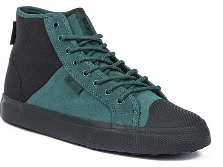DC Ανδρικά Μποτάκια Suede Μαύρα Χακί ADYS300741-BF0