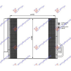 Ψυγειο A/C ΒΕΝΖΙΝΗ-ΠΕΤΡ (42x38) (MAHLE Behr Premium LINE) Smart Fortwo 12-14 - 549006405