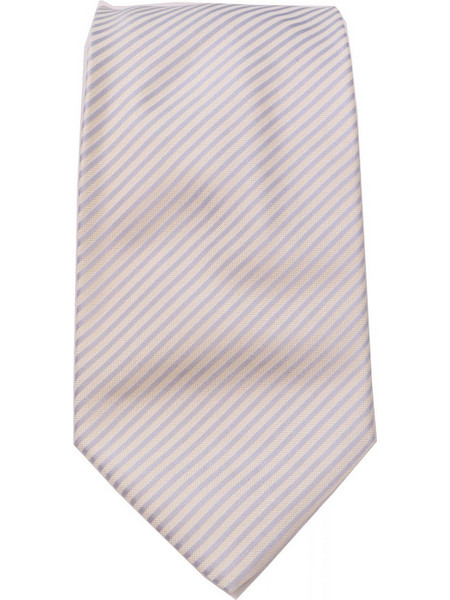GIORGIO ARMANI ΓΡΑΒΑΤΑ 9,5CM ΡΙΓΕ ΥΠΟΛΕΥΚΟ-ΣΙΕΛ