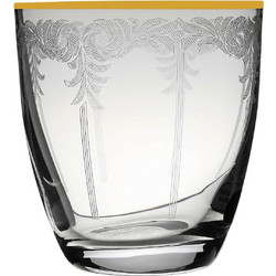 Crystalex Σετ Ποτήρια Ουίσκι Κρυστάλλινα Elisabeth Gold 300ml 6τμχ CLX08890012