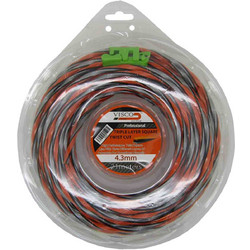 Visco Μεσινέζα Τετράγωνη 4.3mm x 21m Triple Layer Square Twist Cut
