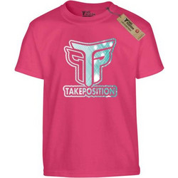 Takeposition Logo Παιδικό T-Shirt Κοντομάνικο Ροζ 806-0032-27-24