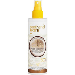 Medisei Panthenol Extra Sun Care & Αντηλιακό Spray Προσώπου & Σώματος SPF50 250ml