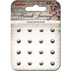 Brads - Διπλόκαρφα French Journey 16 Τεμάχια