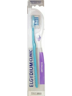 Elgydium Clinic Ortho-X Medium Οδοντόβουρτσα Σιελ