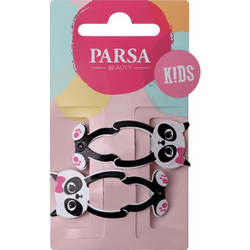 Parsa Beauty Kids Clips για τα μαλλιά (Panda) 2 τεμάχια