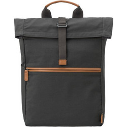 Fresk Canvas Dark Shadow Large Σχολική Τσάντα Πλάτης Γυμνασίου - Λυκείου Ανθρακί FB815-10