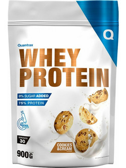 Quamtrax Whey Cookies & Cream Πρωτεΐνη Ορού Γάλακτος Γράμμωσης 900gr