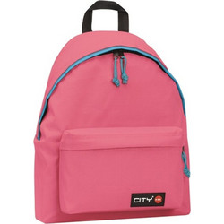 Lyc Sac City The Drop Σχολική Τσάντα Πλάτης Γυμνασίου - Λυκείου Ροζ 21517