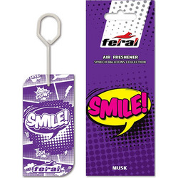 Αρωματικό αυτοκινήτου κρεμαστό Feral Speech Collection SMILE