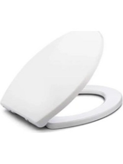 AriaTrade Καπάκι Λεκάνης Οβάλ Πλαστικό Λευκό 46.5x36cm AT00001023