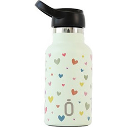 Runbott Sport Corazones Melon Παιδικό Μπουκάλι Θερμός Ανοξείδωτο BPA Free Λευκό 350ml