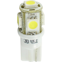 M-tech T10 / W5W LED Λευκό 5 SMD 24V 2τμχ